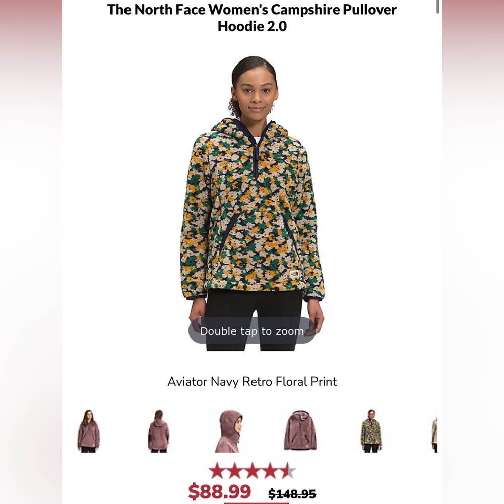The Northface women’s campsire pullover hoodie 2.0